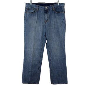 Seven7 Straight Leg Light Wash High Rise Blue Denim Jeans 36x30